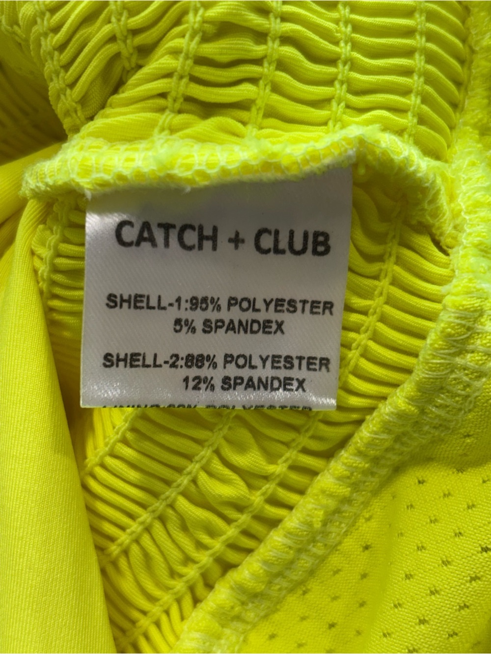 Catch + Club Yellow Athletic Tennis Golf Skort Pull-On Stretch Built-In Shorts S - Picture 3 of 9